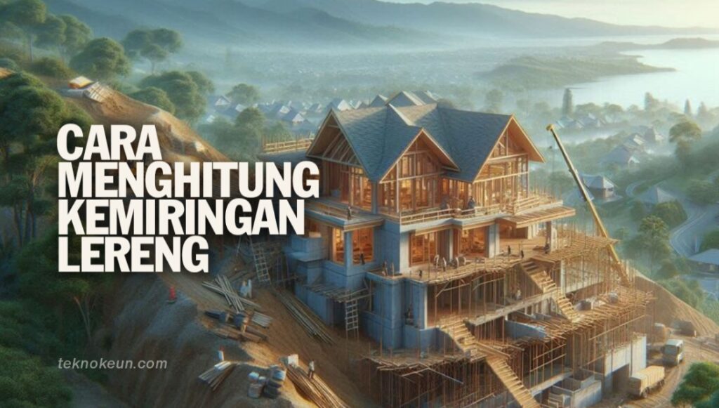 Cara Menghitung Kemiringan Lereng