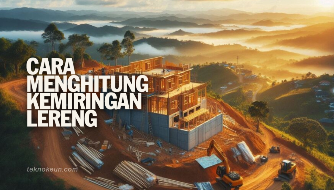 Cara Menghitung Kemiringan Lereng