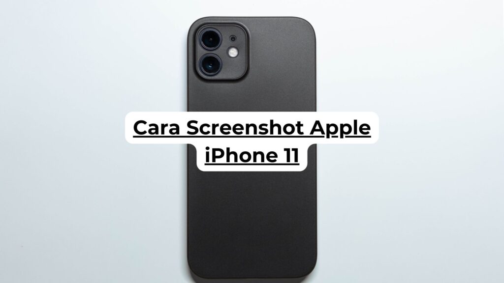 Cara Screenshot Apple iPhone 11