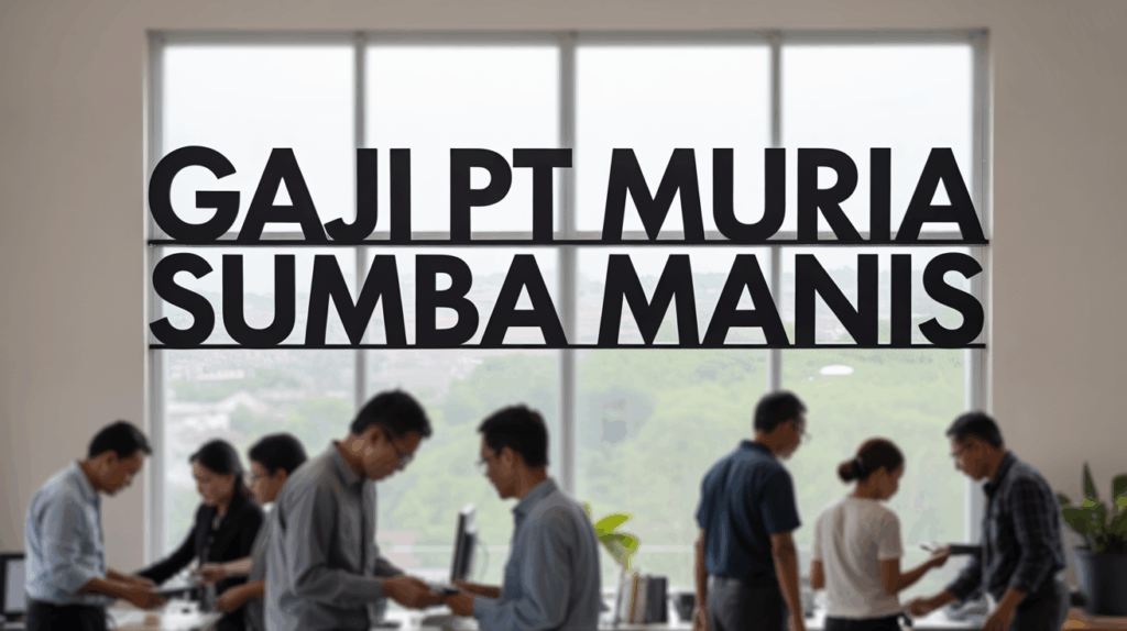 Gaji Pt Muria Sumba Manis