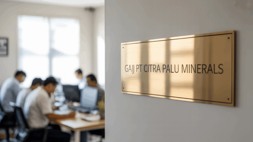 Gaji PT Citra Palu Minerals