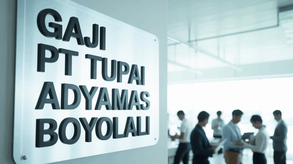 Gaji Pt Tupai Adyamas Boyolali