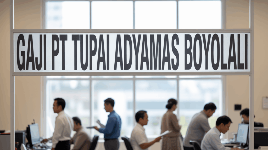 Gaji Pt Tupai Adyamas Boyolali