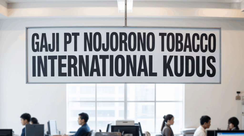 Gaji Pt Nojorono Tobacco International Kudus