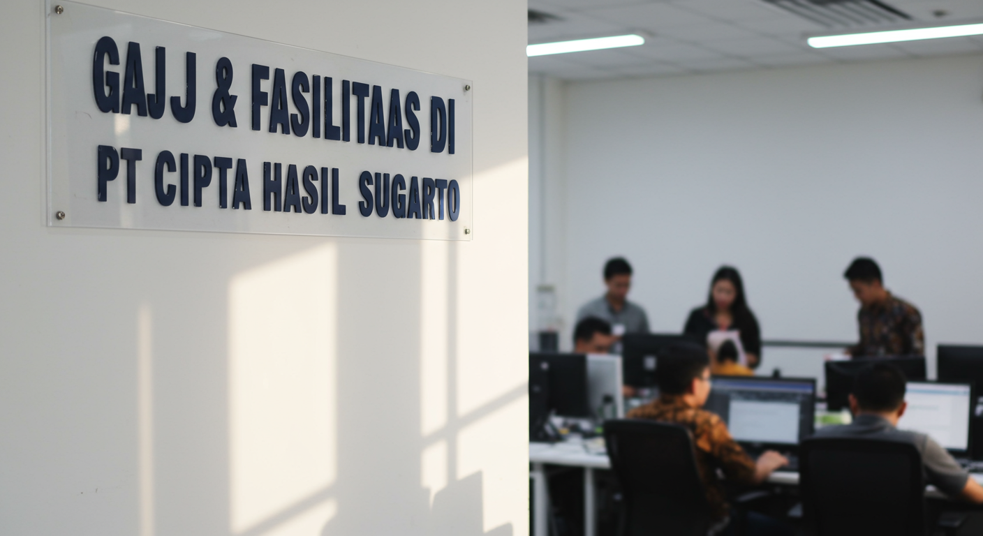 Gaji & Fasilitas Di Pt Cipta Hasil Sugiarto