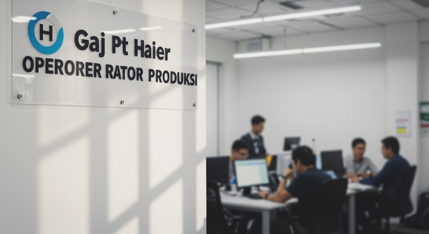 Gaji Pt Haier Operator Produksi