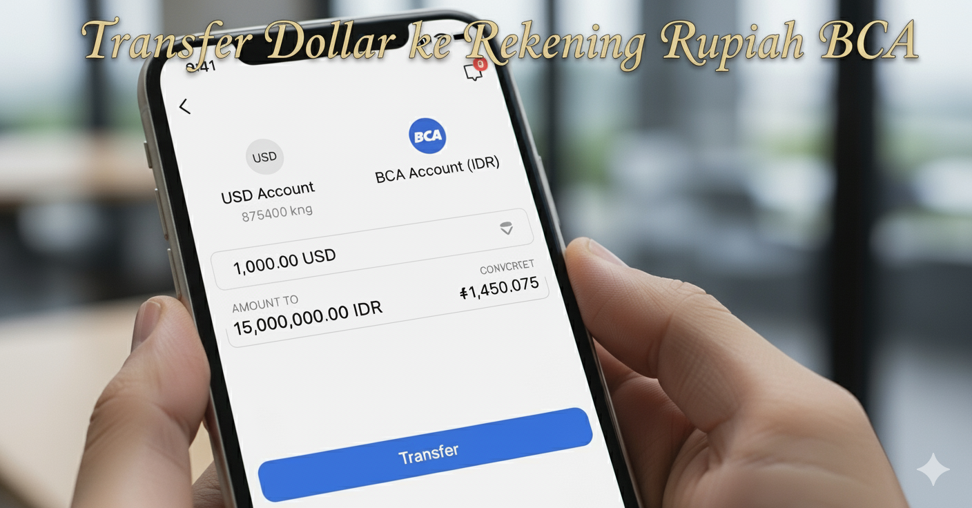 transfer dollar ke rekening rupiah bca