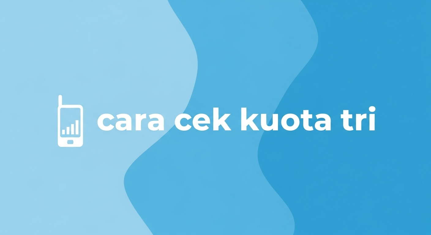 cara cek kuota tri