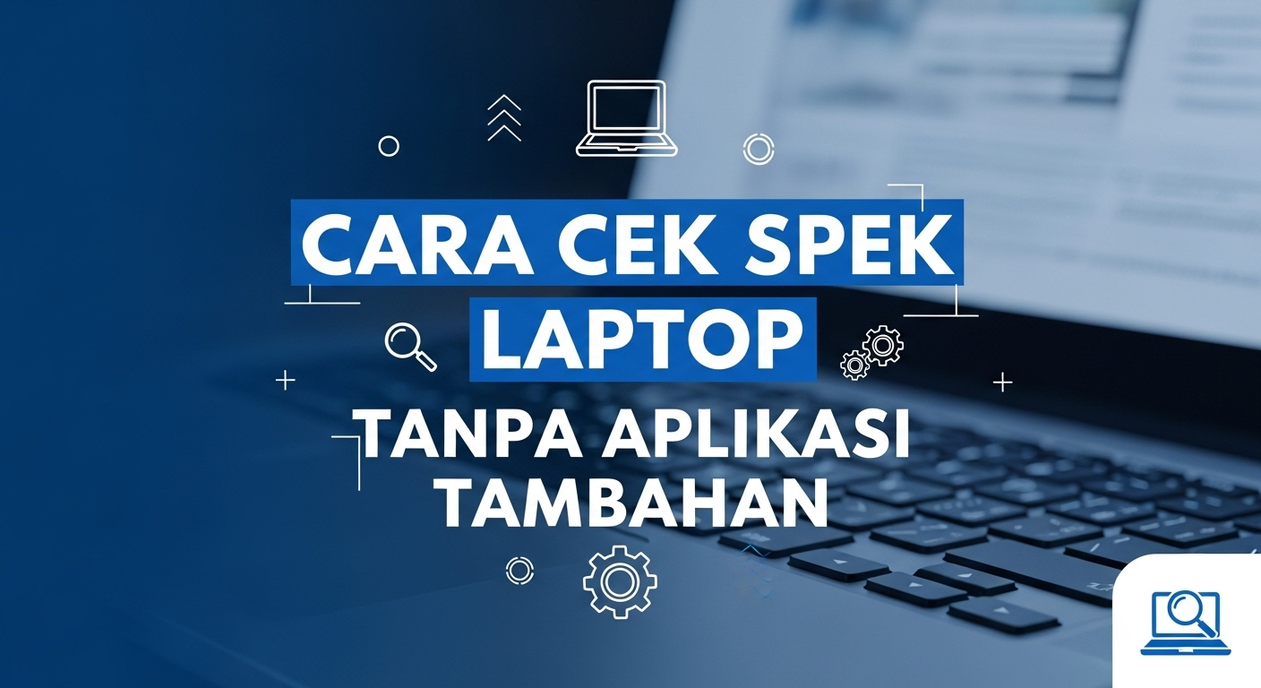Cara Cek Spek Laptop Tanpa Aplikasi Tambahan