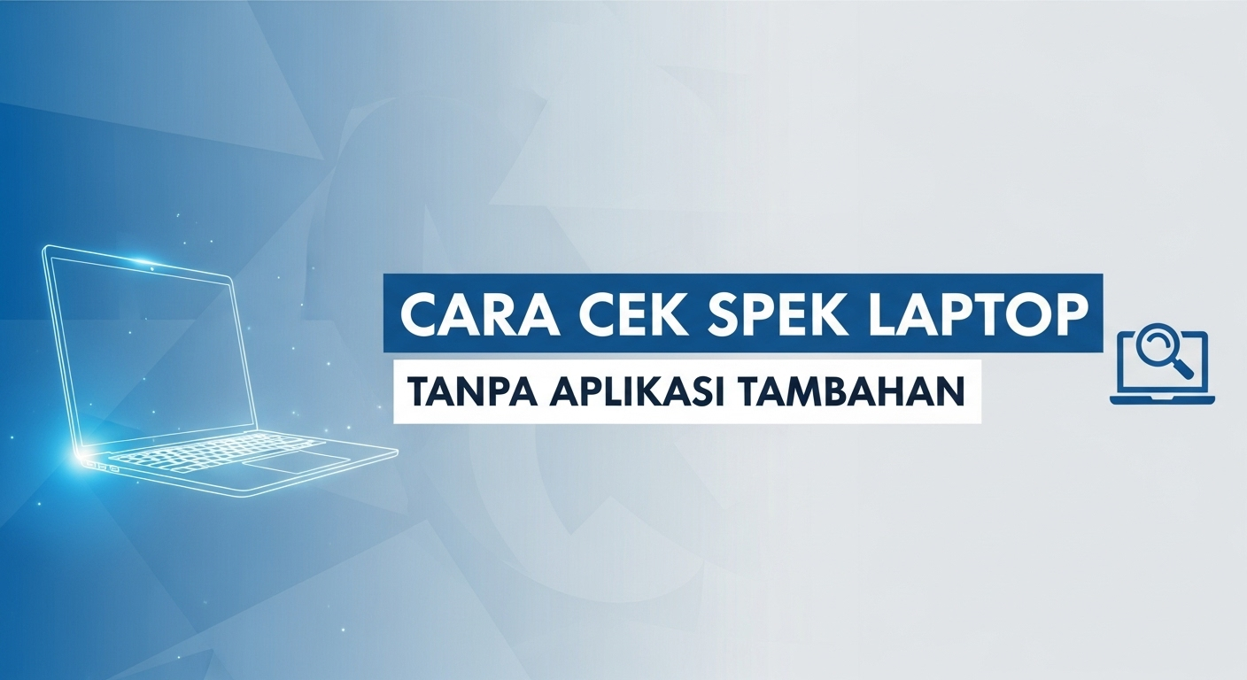 Cara Cek Spek Laptop Tanpa Aplikasi Tambahan