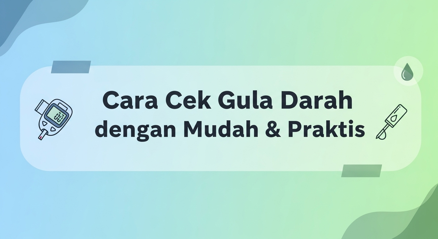 Cara Cek Gula Darah dengan Mudah & Praktis