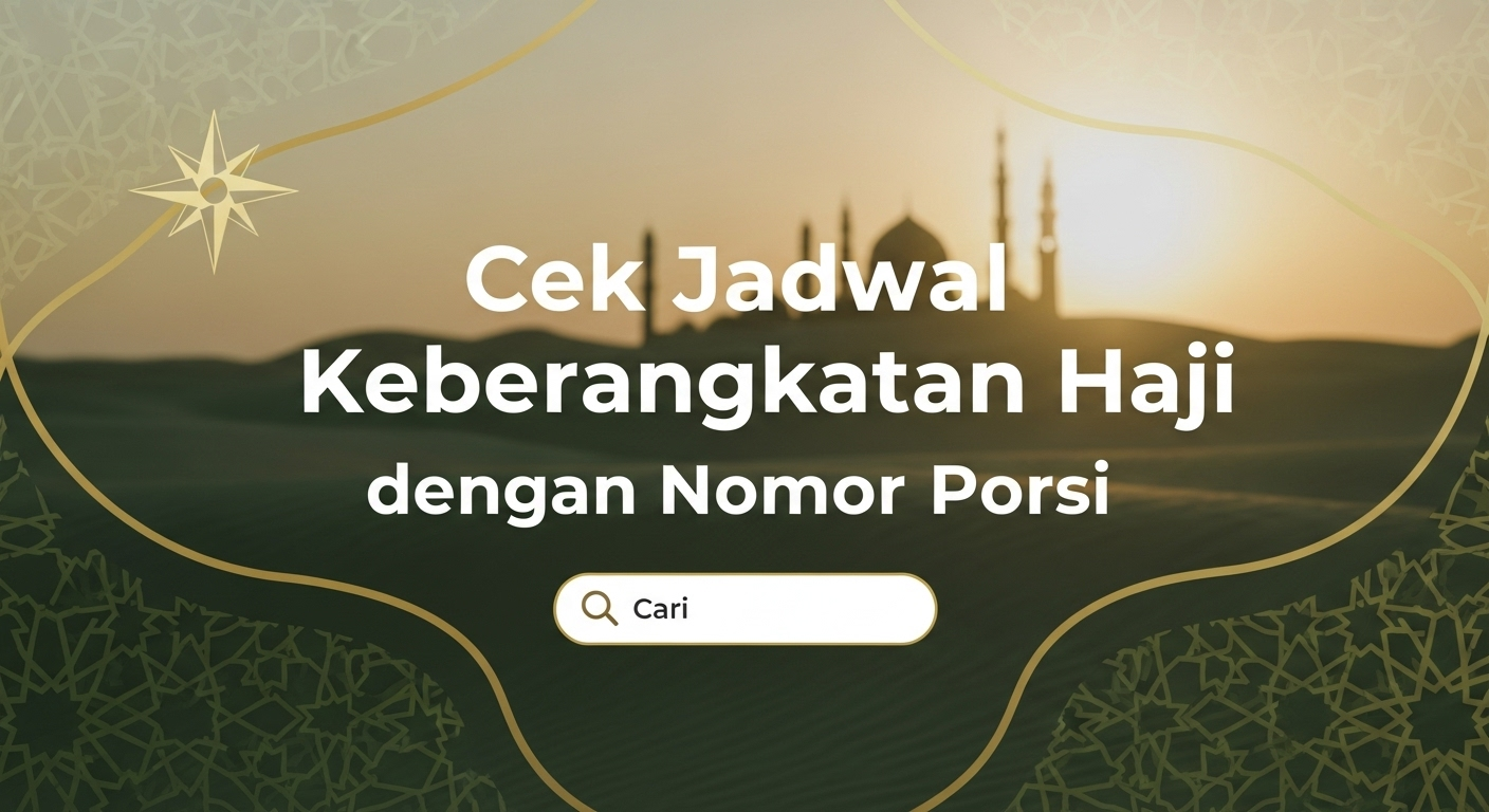 Cek Jadwal Keberangkatan Haji dengan Nomor Porsi