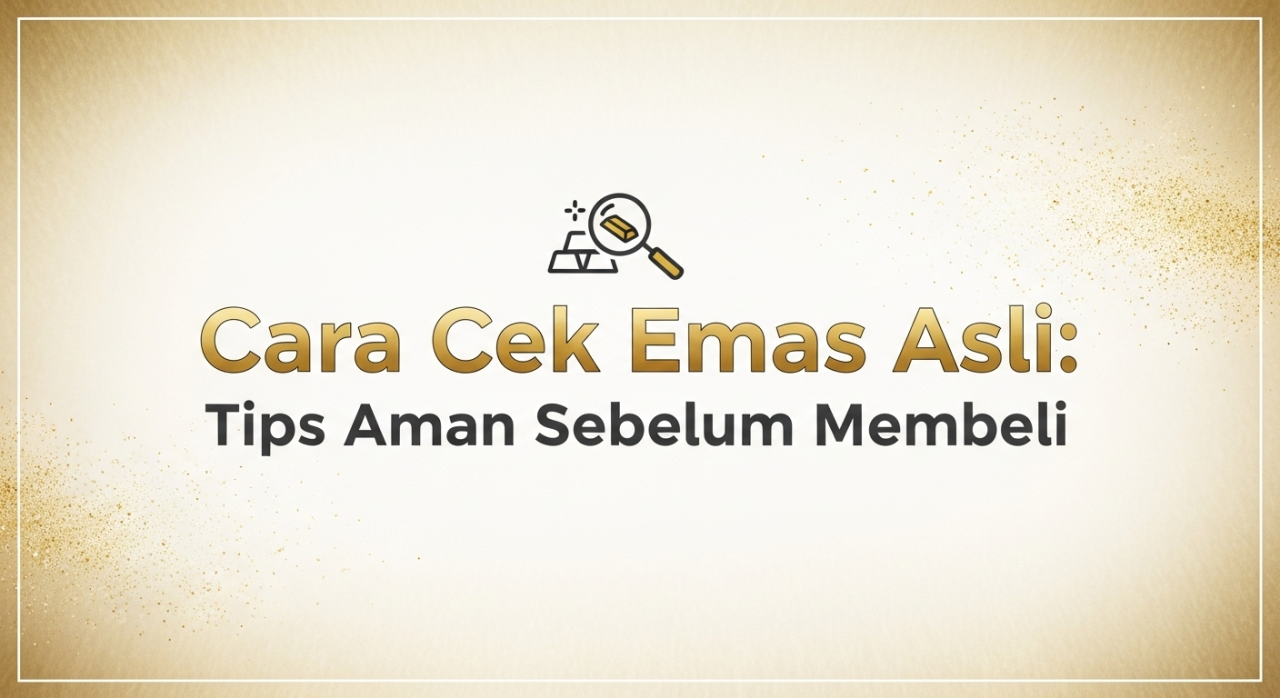 Cara Cek Emas Asli: Tips Aman Sebelum Membeli