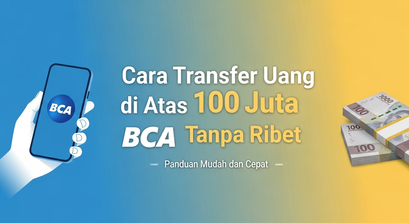 Cara Transfer Uang di Atas 100 Juta BCA Tanpa Ribet