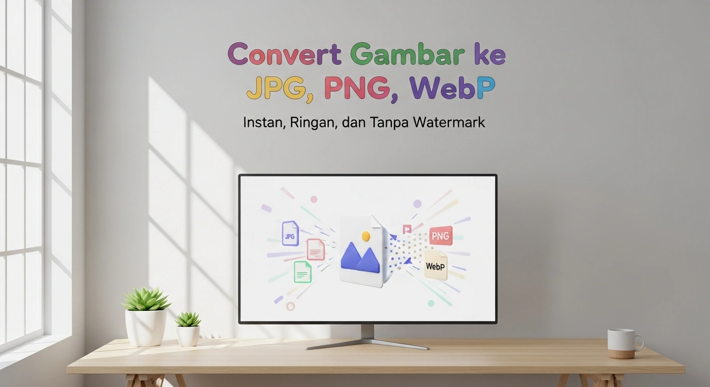 Convert Gambar ke JPG, PNG, & WebP Instan