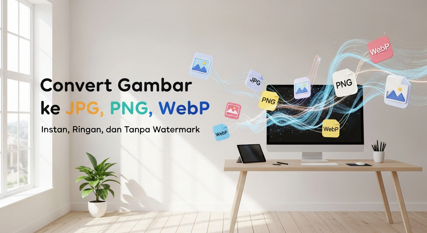 Convert Gambar ke JPG, PNG, & WebP Instan